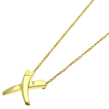 TIFFANY&Co. kiss Necklace K18 Yellow Gold Ladies [Used]