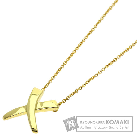 TIFFANY&Co. kiss Necklace K18 Yellow Gold Ladies [Used]
