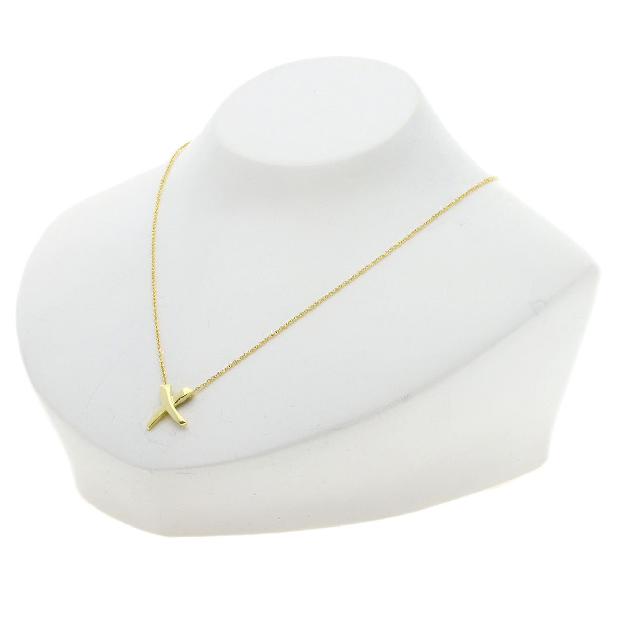 TIFFANY&Co. kiss Necklace K18 Yellow Gold Ladies [Used]