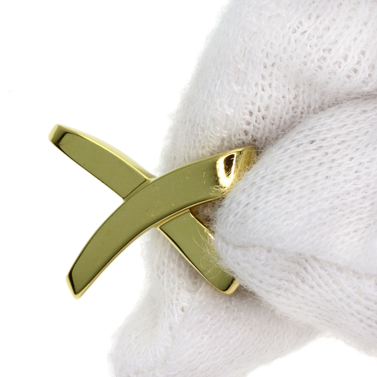 TIFFANY&Co. kiss Necklace K18 Yellow Gold Ladies [Used]