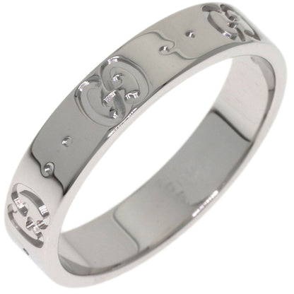 GUCCI Icon #14 Ring K18 White Gold Ladies [Used]