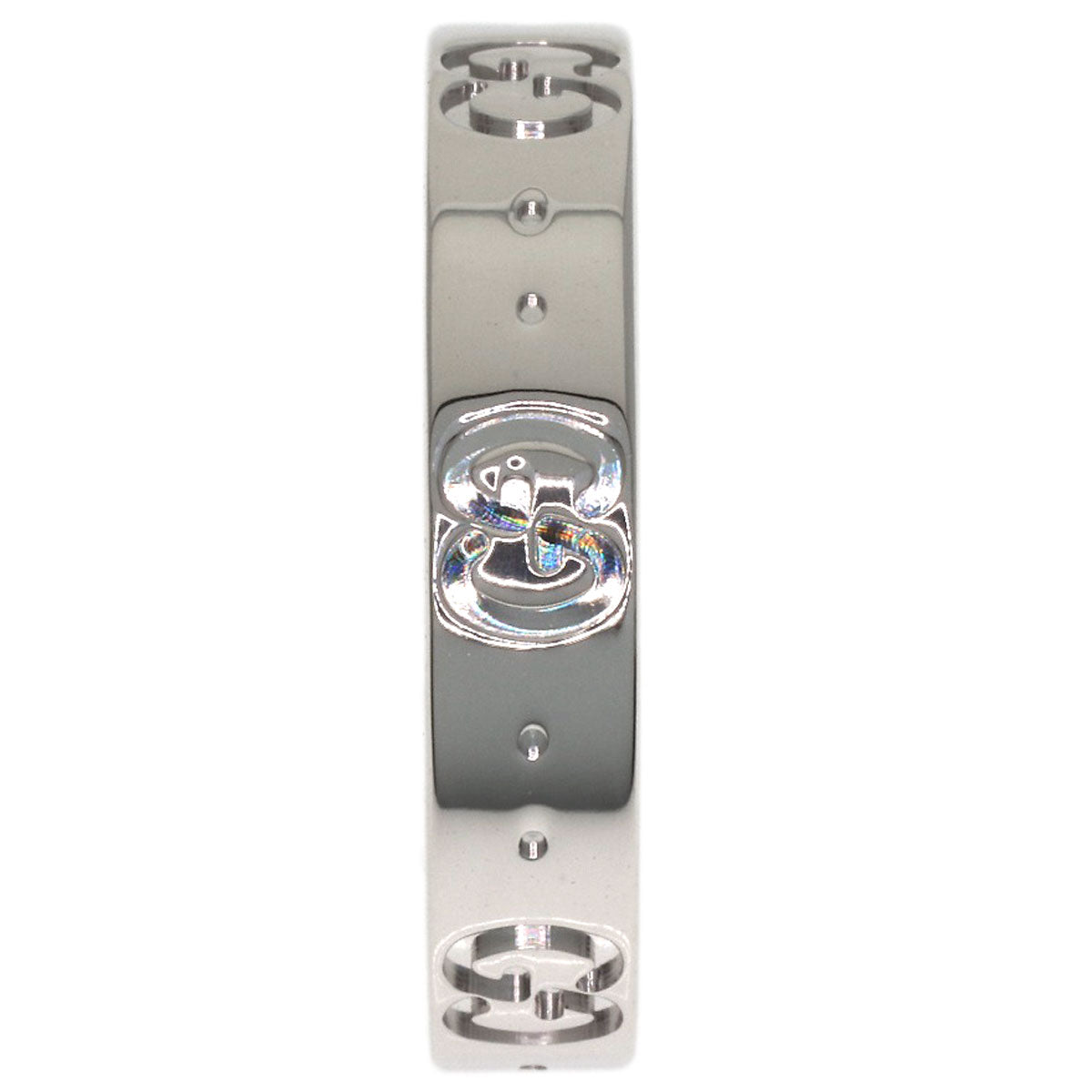 GUCCI Icon #14 Ring K18 White Gold Ladies [Used]