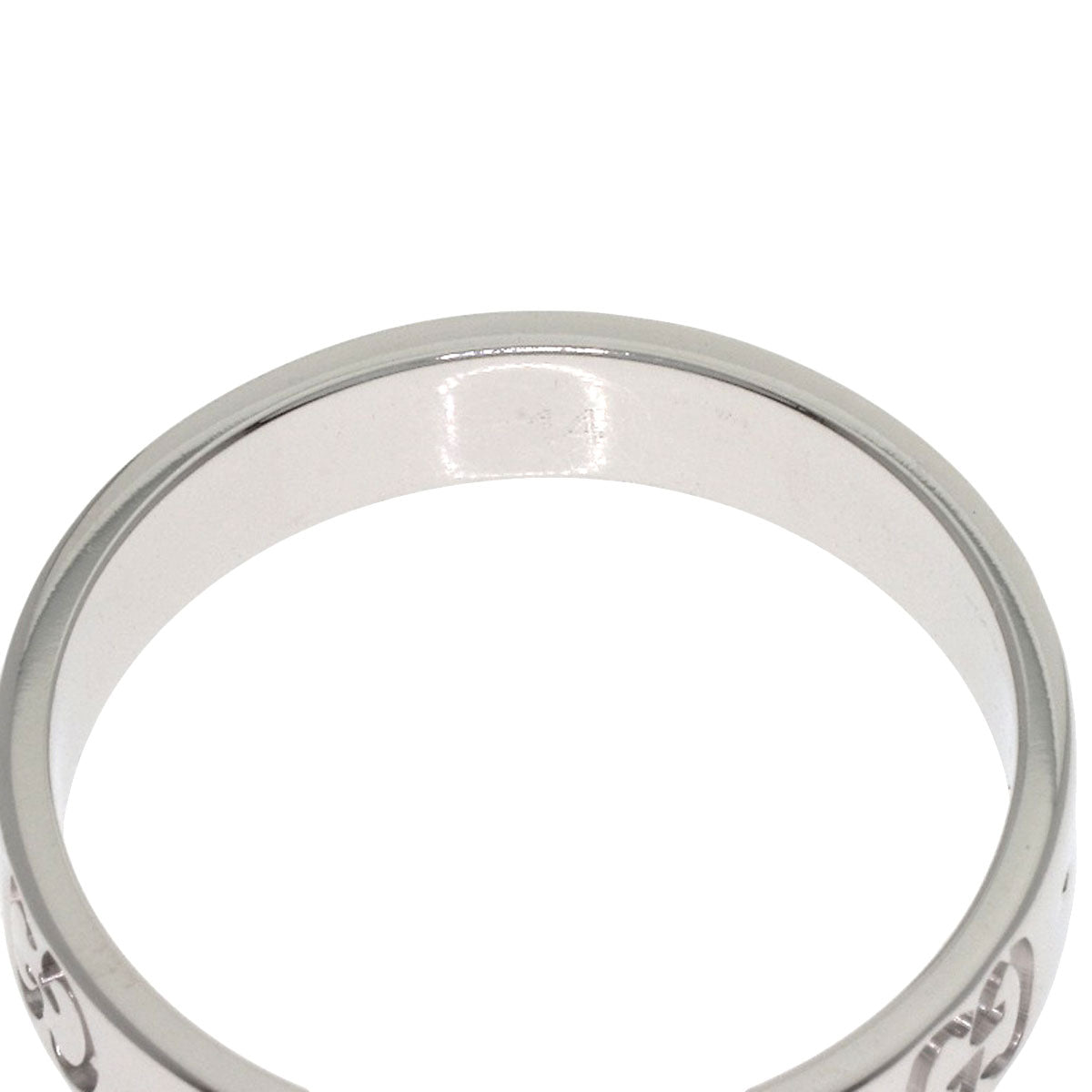 GUCCI Icon #14 Ring K18 White Gold Ladies [Used]