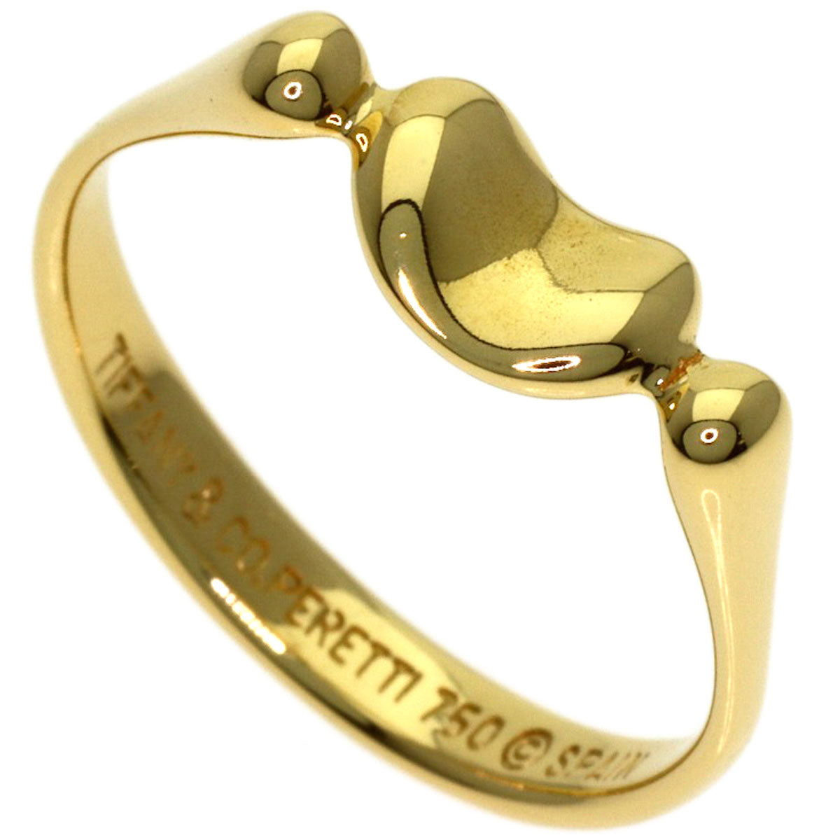 TIFFANY&Co. Bean Ring K18 Yellow Gold Ladies [Used]