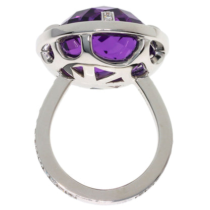 Chaumet Attrape-Moore Amethyst Diamond #48 Ring K18 White Gold Ladies [Used]