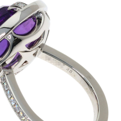 Chaumet Attrape-Moore Amethyst Diamond #48 Ring K18 White Gold Ladies [Used]