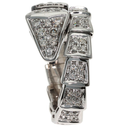 BVLGARI Serpenti Viper Diamond M Ring K18 White Gold Ladies [Used]