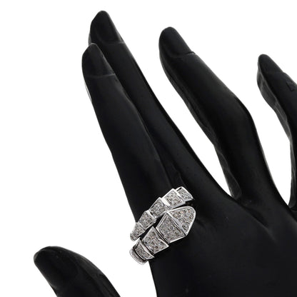 BVLGARI Serpenti Viper Diamond M Ring K18 White Gold Ladies [Used]