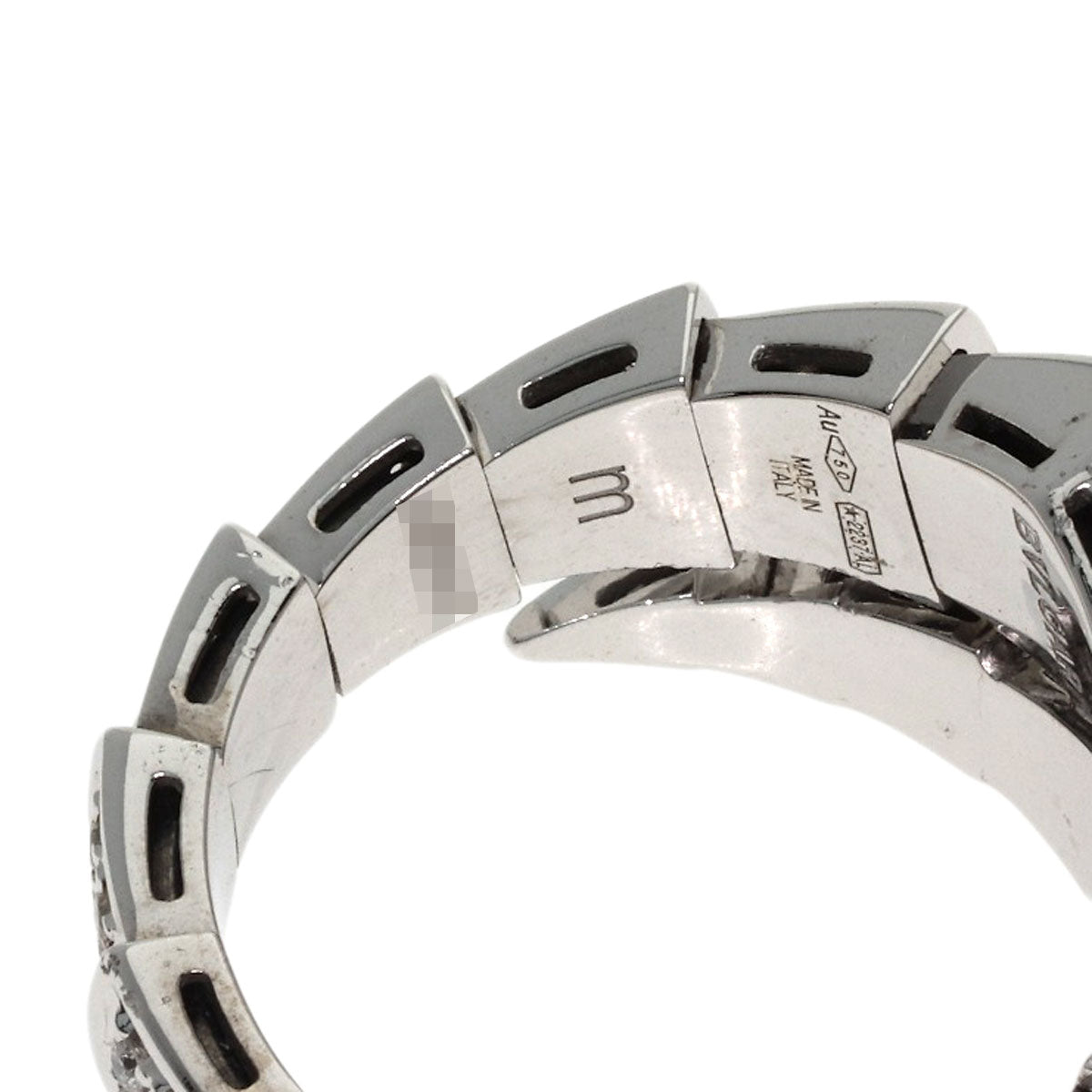BVLGARI Serpenti Viper Diamond M Ring K18 White Gold Ladies [Used]