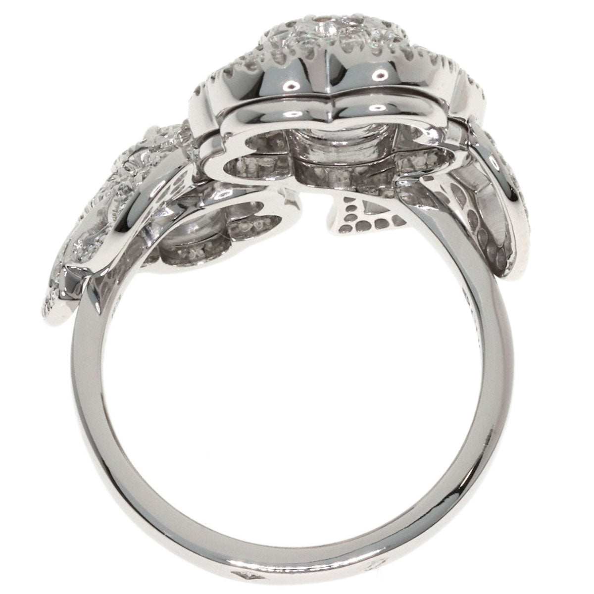 CHANEL Camellia Diamond #53 Ring K18 White Gold Ladies [Used]