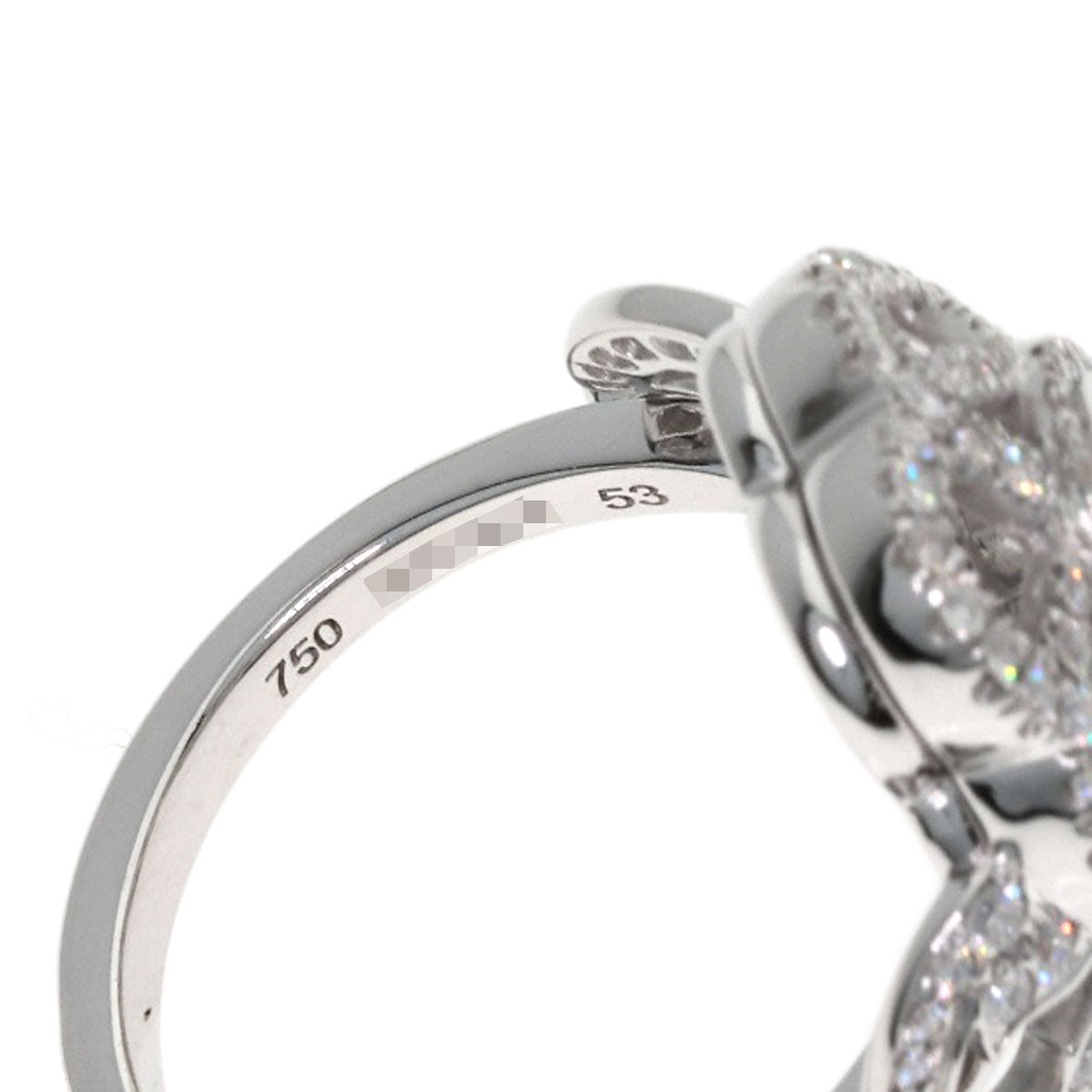 CHANEL Camellia Diamond #53 Ring K18 White Gold Ladies [Used]