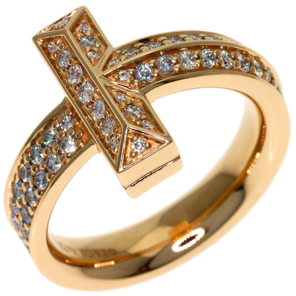TIFFANY&Co. T-One Diamond Ring K18 Pink Gold Ladies [Used]