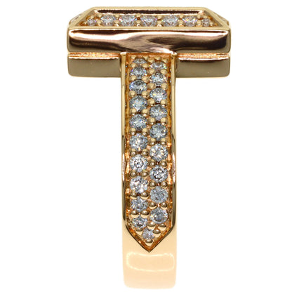 TIFFANY&Co. T-One Diamond Ring K18 Pink Gold Ladies [Used]