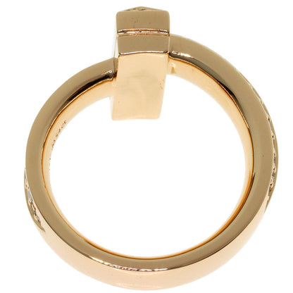 TIFFANY&Co. T-One Diamond Ring K18 Pink Gold Ladies [Used]