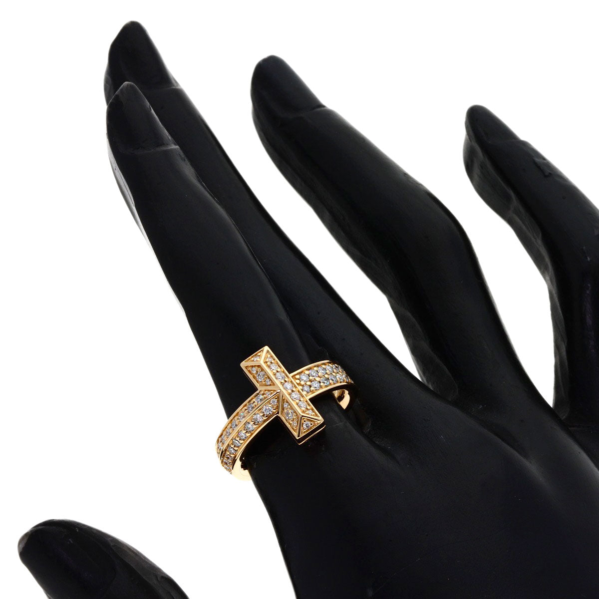 TIFFANY&Co. T-One Diamond Ring K18 Pink Gold Ladies [Used]