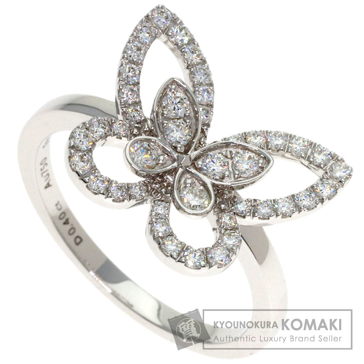 GRAFF Butterfly Diamond Ring K18 White Gold Ladies [Used]