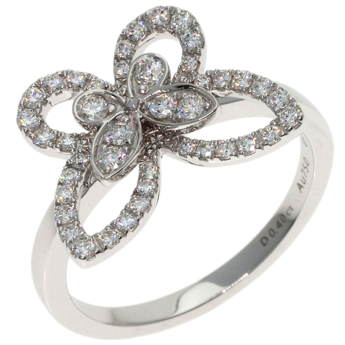 GRAFF Butterfly Diamond Ring K18 White Gold Ladies [Used]