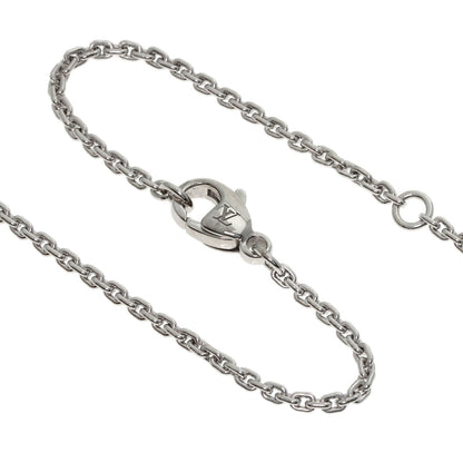 LOUIS VUITTON Pendant GM Diamond Necklace K18 White Gold Ladies [Used]
