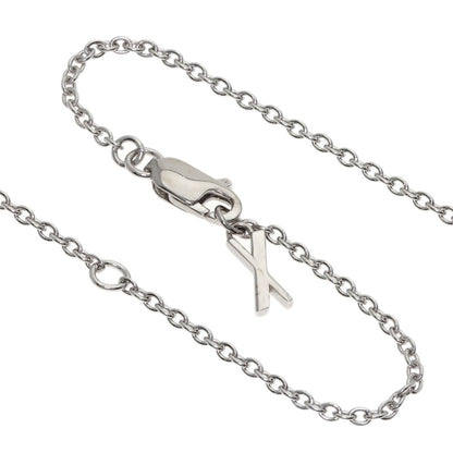 TIFFANY&Co. Atlas X Closed Circle Diamond Necklace K18 White Gold Ladies [Used]
