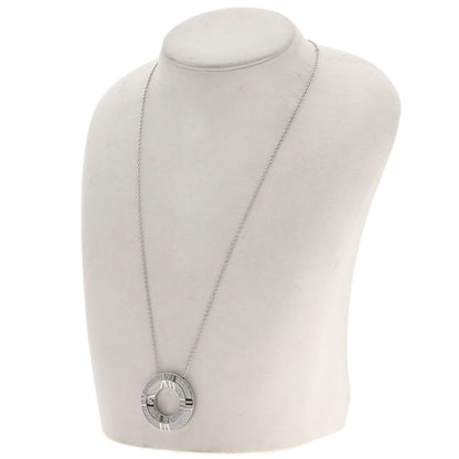 TIFFANY&Co. Atlas X Closed Circle Diamond Necklace K18 White Gold Ladies [Used]