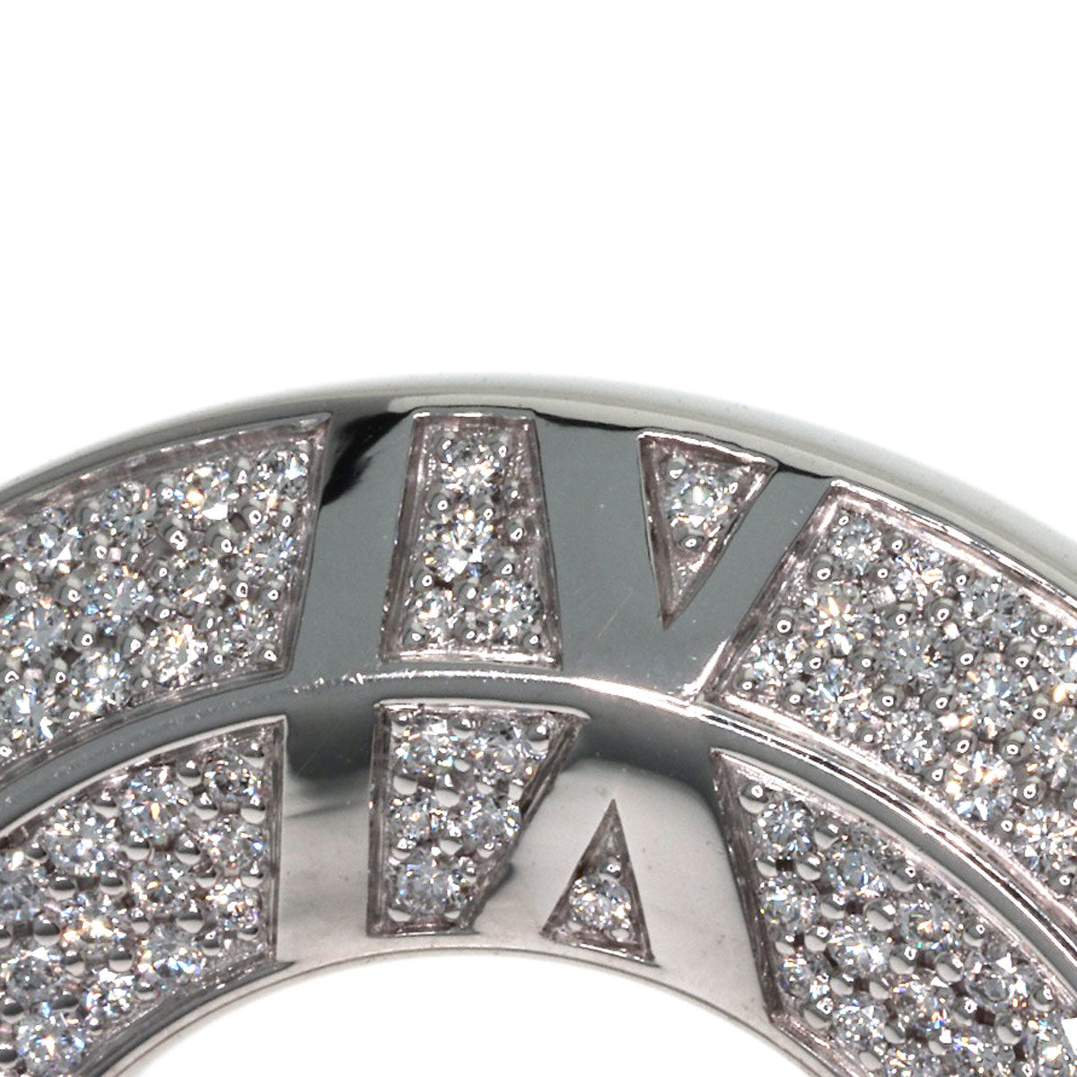 TIFFANY&Co. Atlas X Closed Circle Diamond Necklace K18 White Gold Ladies [Used]