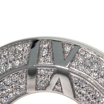 TIFFANY&Co. Atlas X Closed Circle Diamond Necklace K18 White Gold Ladies [Used]