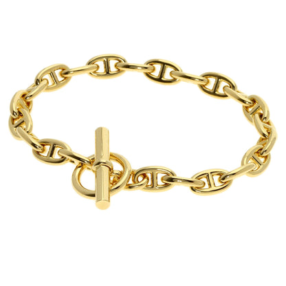 HERMES Shane Dunkle PPM 22 frames Bracelet K18 Yellow Gold Ladies [Used]