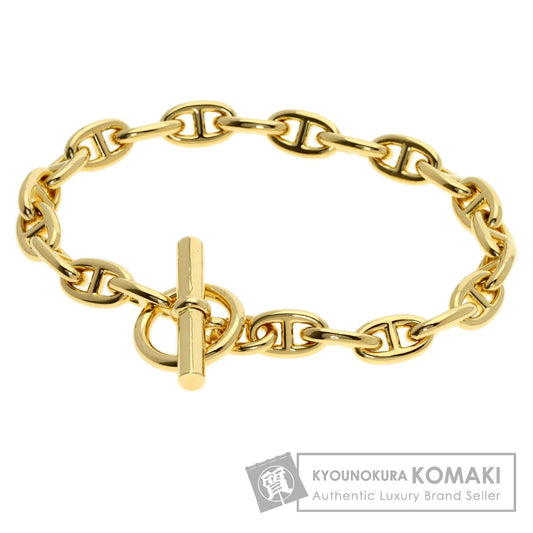 HERMES Shane Dunkle PPM 22 frames Bracelet K18 Yellow Gold Ladies [Used]