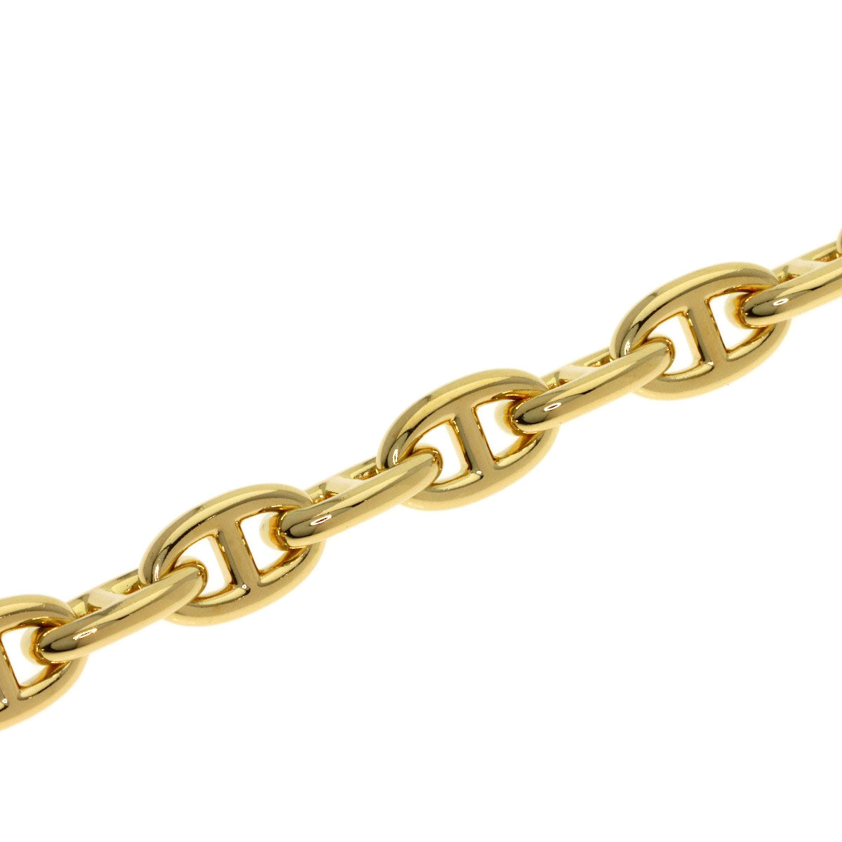 HERMES Shane Dunkle PPM 22 frames Bracelet K18 Yellow Gold Ladies [Used]