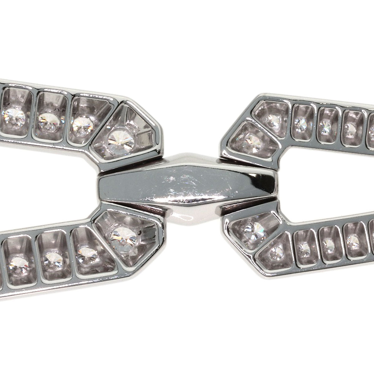 CARTIER Chandra Pearl Pearl Diamond Pendant top K18 White Gold Ladies [Used]