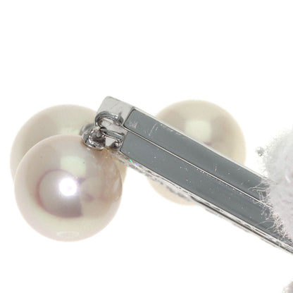 CARTIER Chandra Pearl Pearl Diamond Pendant top K18 White Gold Ladies [Used]