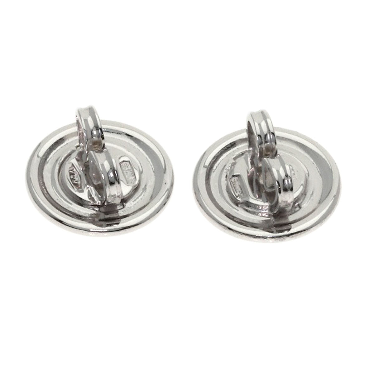 Damiani Onyx Diamond earring K18 White Gold Ladies [Used]