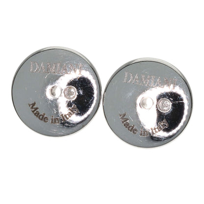 Damiani Onyx Diamond earring K18 White Gold Ladies [Used]