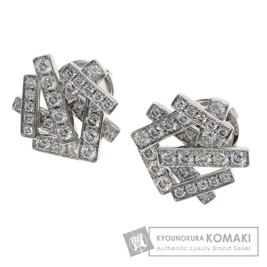 GRAFF Thread Diamond earring K18 White Gold Ladies [Used]