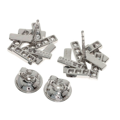 GRAFF Thread Diamond earring K18 White Gold Ladies [Used]
