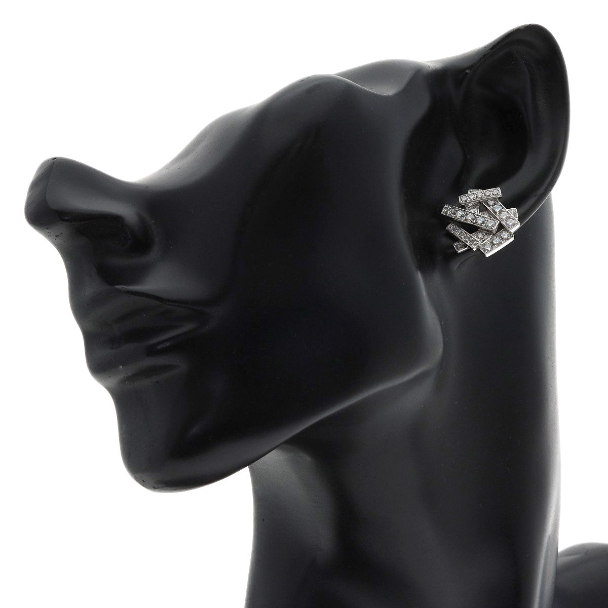 GRAFF Thread Diamond earring K18 White Gold Ladies [Used]