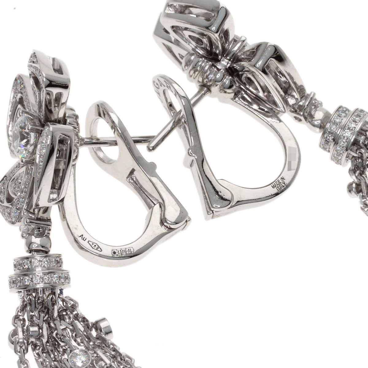 BVLGARI Fiorever Diamond earring K18 White Gold Ladies [Used]