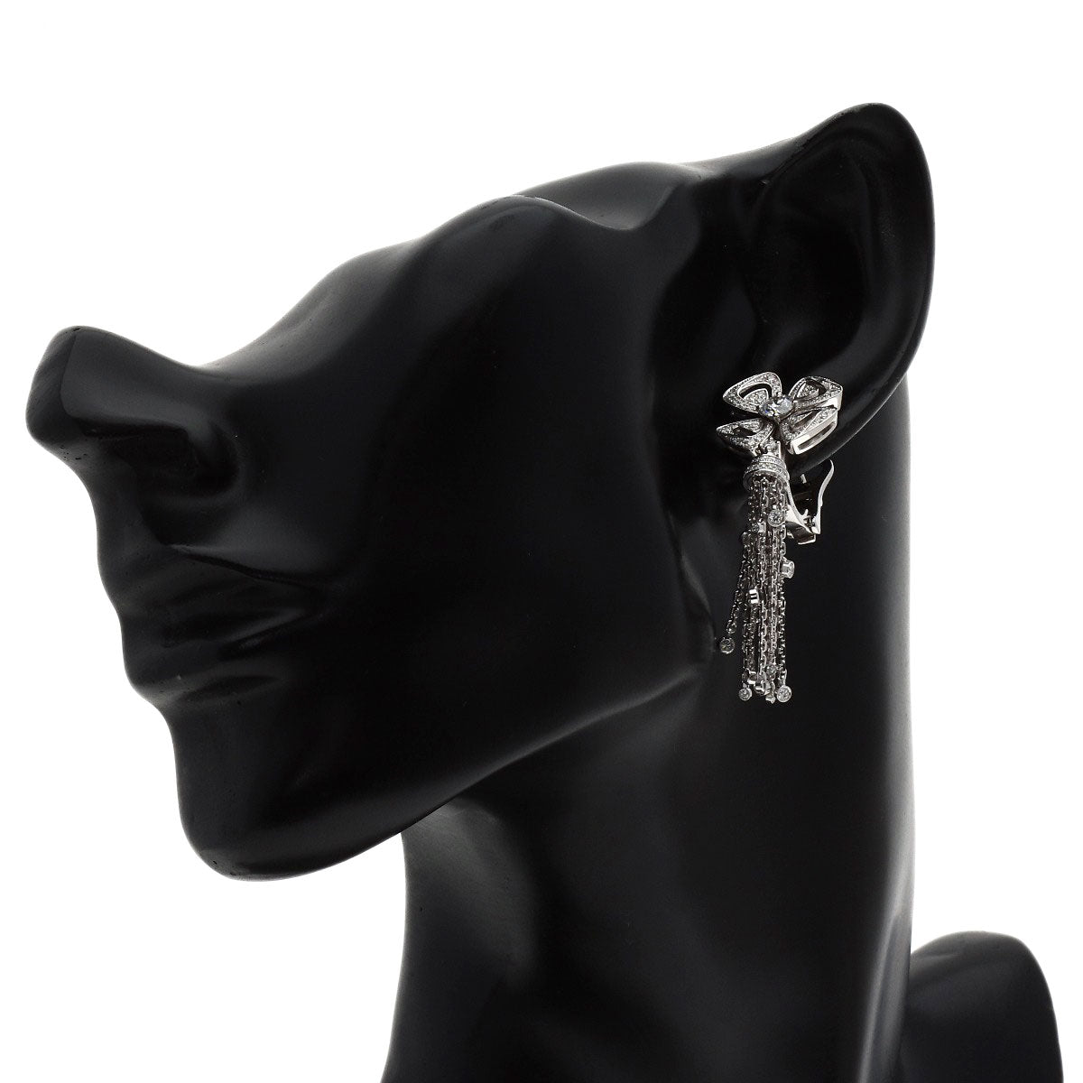 BVLGARI Fiorever Diamond earring K18 White Gold Ladies [Used]