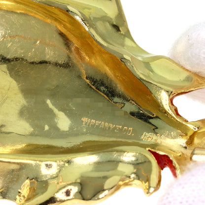 TIFFANY&Co. Fish motif Brooch K18 Yellow Gold Ladies [Used]