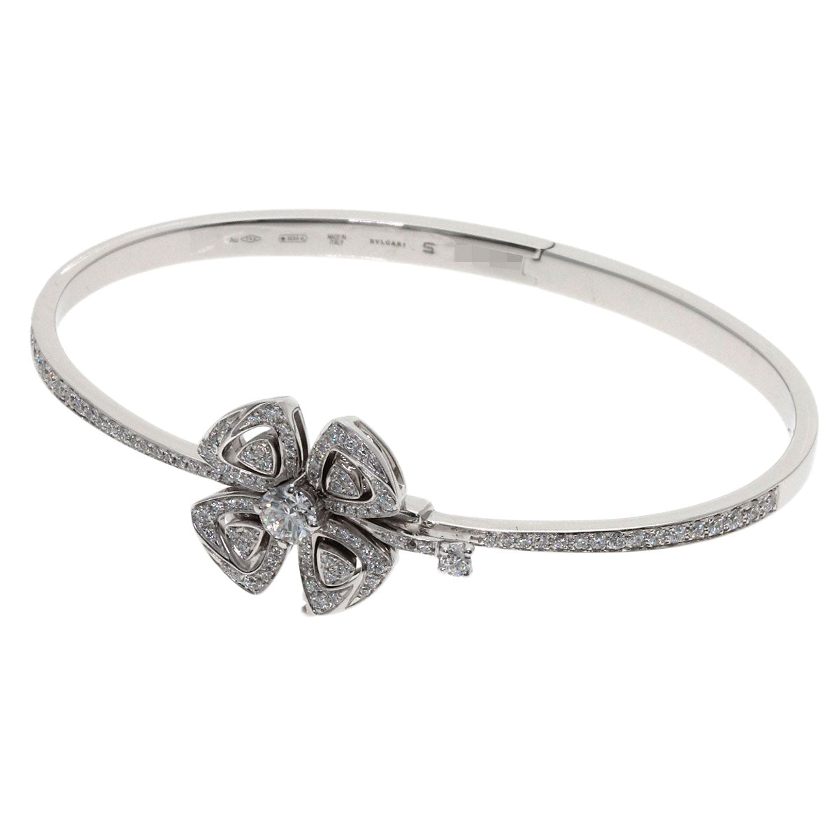 BVLGARI Fiorever Diamond S Bracelet K18 White Gold Ladies [Used]