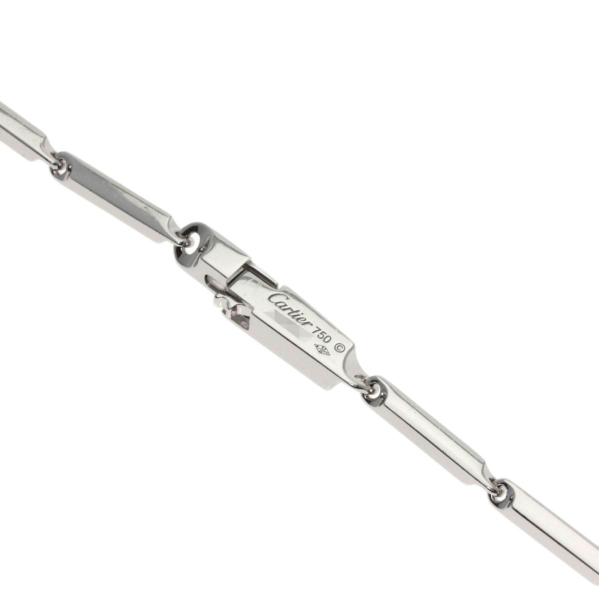 CARTIER PANTHERE de Cartier Onyx Garnet Necklace K18 White Gold CeramicLadies [Used]