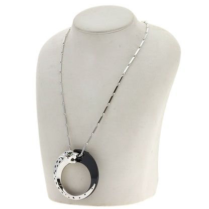 CARTIER PANTHERE de Cartier Onyx Garnet Necklace K18 White Gold CeramicLadies [Used]