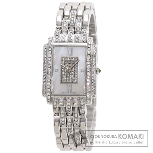 PATEK PHILIPPE Gondolo Diamond Watches 4825/120G K18 White Gold/K18 White Gold Ladies