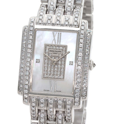PATEK PHILIPPE Gondolo Diamond Watches 4825/120G K18 White Gold/K18 White Gold Ladies