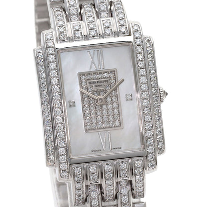 PATEK PHILIPPE Gondolo Diamond Watches 4825/120G K18 White Gold/K18 White Gold Ladies