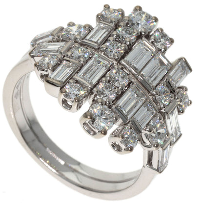 CARTIER Reflection Diamond #54 Ring K18 White Gold Ladies [Used]