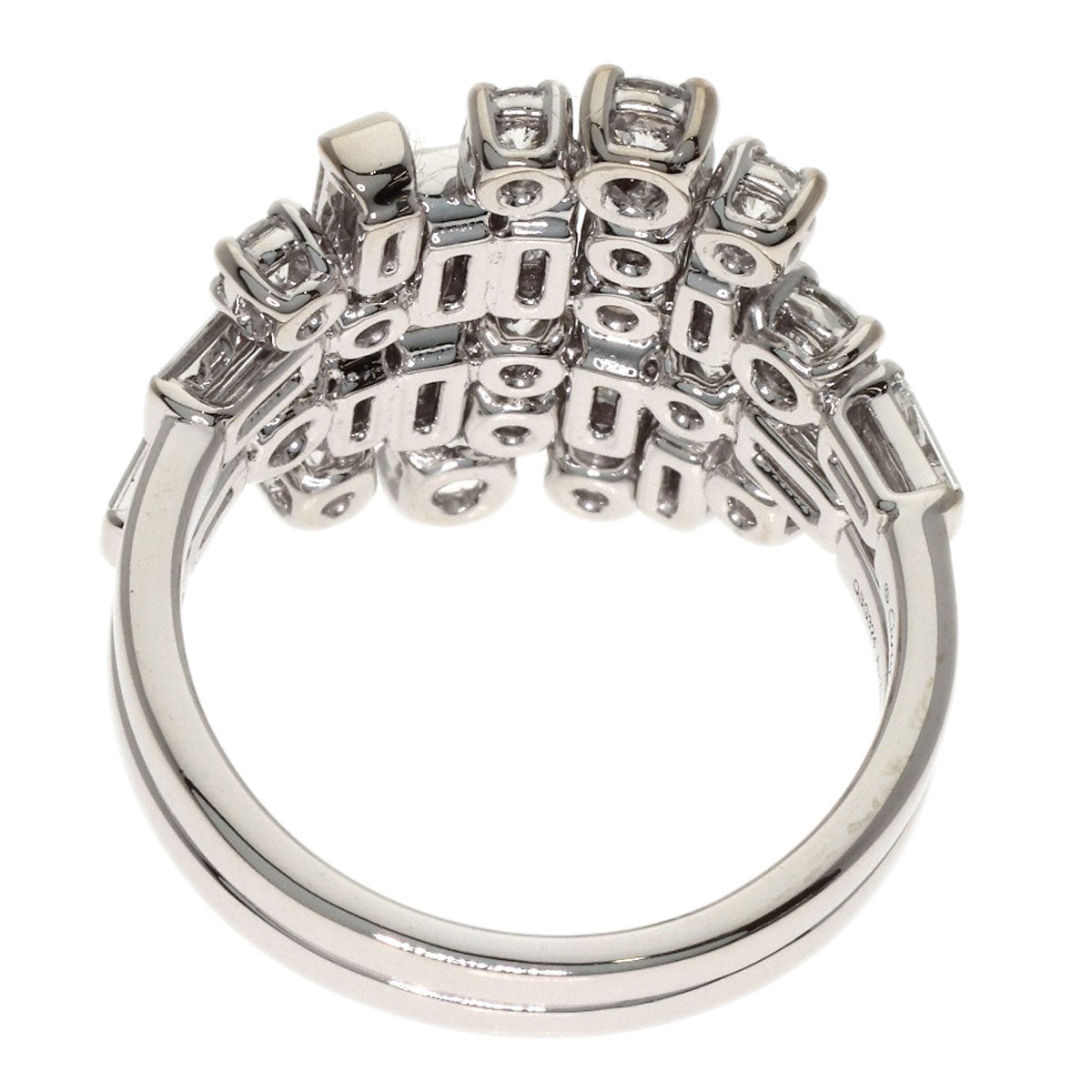 CARTIER Reflection Diamond #54 Ring K18 White Gold Ladies [Used]