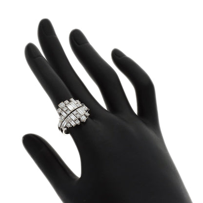 CARTIER Reflection Diamond #54 Ring K18 White Gold Ladies [Used]
