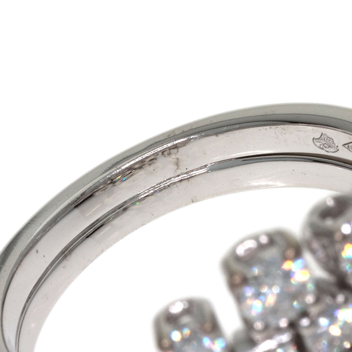 CARTIER Reflection Diamond #54 Ring K18 White Gold Ladies [Used]