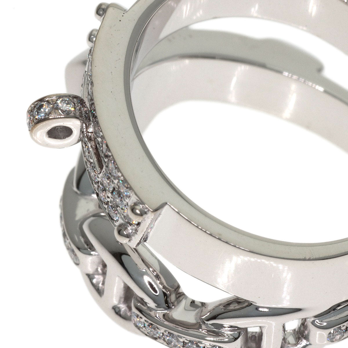 HERMES Alshimi Diamond #50 Ring K18 White Gold Ladies [Used]
